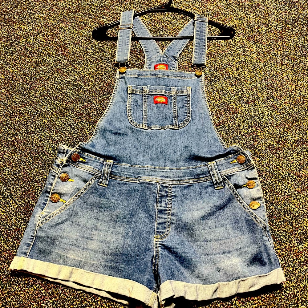 Dickies Denim Women’s Bib Shortalls Size XL